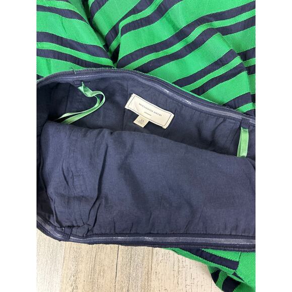 Moulinette Soeurs Anthropologie Women’s 12 Green Stripe Strapless Mini Dress - Picture 7 of 7